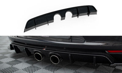 Maxton Design Rear Valance Centre Diffuser Spoiler Geschikt Voor Volkswagen Scirocco R32 Look Versie 2