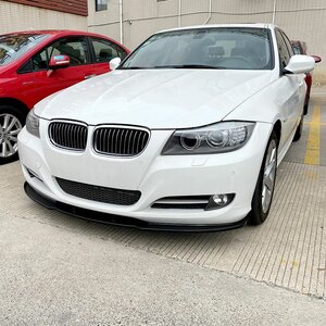 Passend Voor Bmw 3 Serie E90 E91 LCI Standaard Spoiler Voorspoiler Splitter Lip Hoogglans Zwart M Look