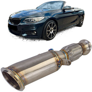 Passend Voor Bmw 2 Serie F22 F23 N20 220i 228i Racing Downpipe RVS