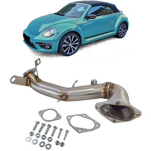 Racing Downpipe RVS Geschikt Voor Volkswagen Beetle 5C 1.4 TSI 
