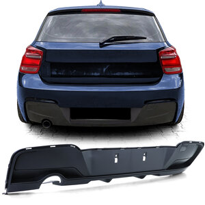 Passend Voor Bmw 1 Serie F20 F21 Achterbumper Diffuser Mat Zwart Enkele Uitlaat Links