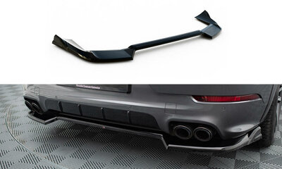 Maxton Design Porsche Cayenne MK3 Facelift Rear Centre Diffuser Vertical Bar Versie 1