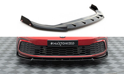 Maxton Design Voorspoiler Spoiler Splitter Versie 3 + Flaps Geschikt Voor Volkswagen Golf 8 GTI / GTD / GTE / R Line 