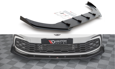 Maxton Design Volkswagen Golf 8 GTI /GTD / GTE / R Line Voorspoiler Spoiler Splitter Pro Street + Flaps