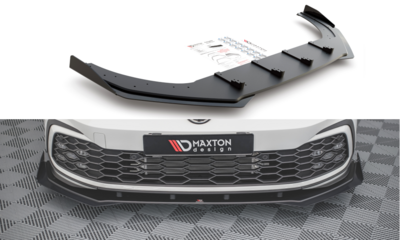 Maxton Design Voorspoiler Spoiler Splitter Pro Street + Flaps Geschikt Voor Volkswagen Golf 8 GTI /GTD / GTE / R Line 