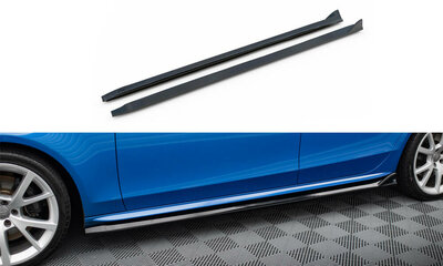 Maxton Design Audi A4 / S4 B8 S-Line Facelift Sideskirt Diffuser Versie 3