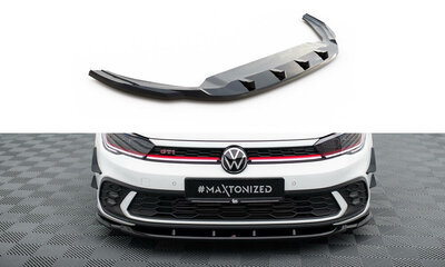 Maxton Design Voorspoiler Spoiler Splitter Versie 1 Geschikt Voor Volkswagen Polo GTI MK6 Facelift 