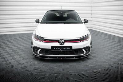 Maxton Design Voorspoiler Spoiler Splitter Versie 1 Geschikt Voor Volkswagen Polo GTI MK6 Facelift 