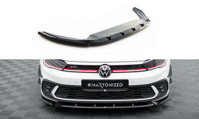 Maxton Design Voorspoiler Spoiler Splitter Versie 2 Geschikt Voor Volkswagen Polo GTI MK6 Facelift 