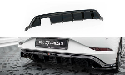 Maxton Design Rear Valance Centre Diffuser Spoiler Geschikt Voor Volkswagen Polo GTI MK6 Facelift 