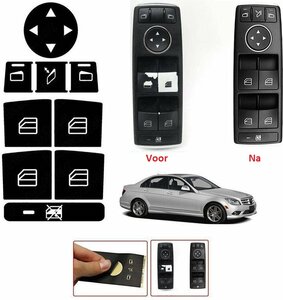 Passend Voor Mercedes C Klasse W204 Raam Schakelaar Interieur knoppen reparatie vervanging  Sticker