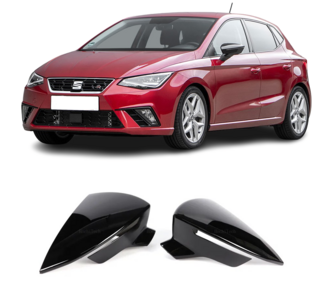 Passend Voor Seat Ibiza Mk5 Mk6 KJ1 Spiegel Spiegelkap Spiegelkappen Hoogglans Zwart Cupra FR Look