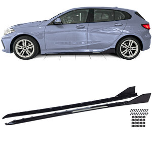 Passend Voor Bmw 1 Serie F40 M Pack Vanaf 2019 Side Skirts Hoogglans Zwart