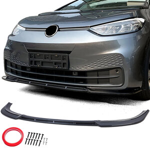 Splitter Spoiler Voorspoiler Hoogglans Zwart  Geschikt Voor Volkswagen ID3 