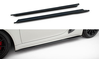 Maxton Design Porsche 718 Cayman GTS 982C Sideskirt Diffusers Versie 1