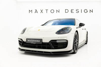 Maxton Design Porsche Panamera GTS Sport Turismo 971 Facelift Splitter Voorspoiler Spoiler Versie 1