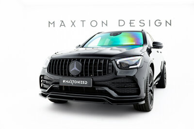 Maxton Design Mercedes GLC 43 AMG / AMG Line SUV Facelift X253 Splitter Voorspoiler Spoiler Versie 1