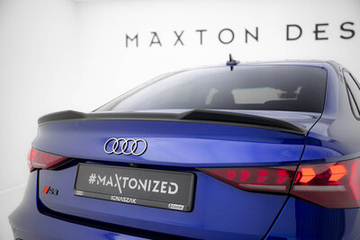 Maxton Design Audi A3 / A3 S Line / S3 Sedan 8Y Facelfit 3D Achterklep Spoiler Extention 