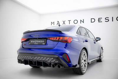 Maxton Design Audi S3 8Y Sedan Facelift Rear Diffuser Street Pro Versie 1