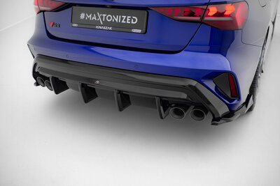 Maxton Design Audi S3 8Y Sedan Facelift Rear Valance Spoiler Diffuser