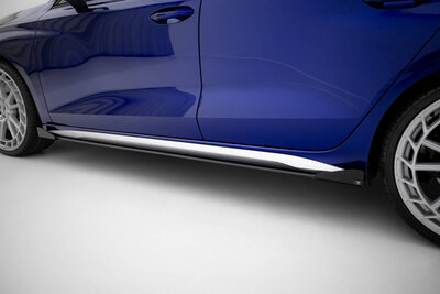 Maxton Design Audi A3 8Y S Line / S3 8Y Facelift Side Skirts Diffusers Pro Street + Flaps