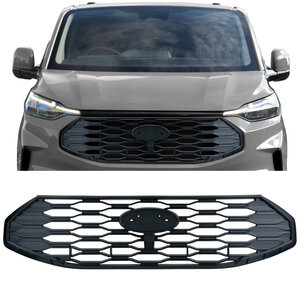 Sport Grill Mat Zwart Honingraat Design Styling Geschikt Voor Ford Transit Tourneo Custom Vanaf 2023