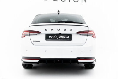 Maxton Design Skoda Octavia Sportline MK4 Facelift Central Rear Valance Spoiler Versie 1