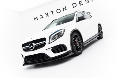 Maxton Design Mercedes GLA 45 AMG X156 Facelift Splitter Voorspoiler Spoiler Versie 1