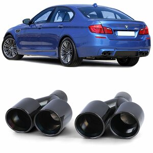 4 X Sport Uitlaat Sierstuk Zwart Voor Bmw 5 Serie BMW F10 F11 6 Serie F12 F13