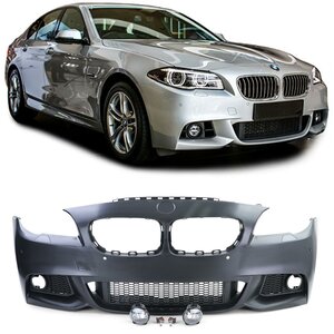 Voorbumper+ Mistlampen M Pakket Look Voor Bmw 5 Serie F10 Met PDC