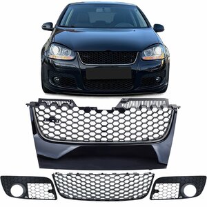 Grill Set 5 Delig Geschikt Voor Volkswagen Golf 5 GTI Chrome Bies