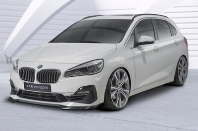 CSR Automotive Splitter Voorspoiler Spoiler Geschikt Voor BMW 2 Serie (F45) Active Tourer CSL623