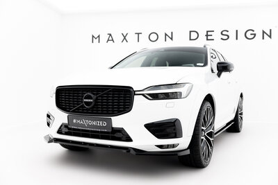 Maxton Design Volvo XC60 MK2 R Design  Voorspoiler Spoiler Splitter Versie 2