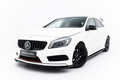 Maxton Design Mercedes A Klasse W176 AMG Line Voorspoiler Spoiler Splitter Versie 1