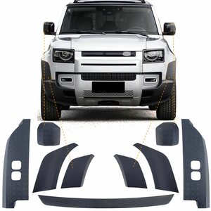 Off Road Beschermhoezenset Voor Land Rover Defender Type L663 110 9 delig Diamond Plate Look