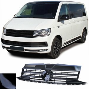  Sport Grill Hoogglans Zwart Geschikt Voor Volkswagen Transporter Multivan T6 GP