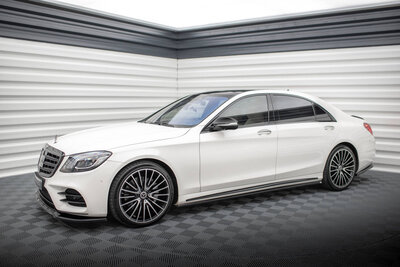 Maxton Design Mercedes S Klasse W222 AMG Line Lang Sideskirt Diffuser Versie 1