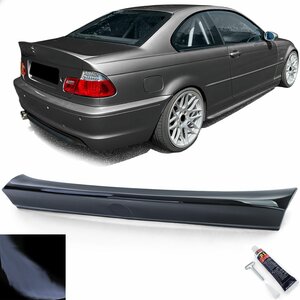 Achterklepspoiler Voor BMW 3 Serie E46 Coupé (1999–2006)  Glans Zwart