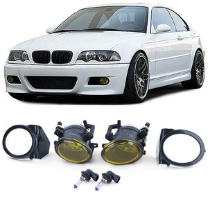 Gele Mistlampen Set Voor BMW 3 Serie E46 Coupé & Cabrio M Pakket (1998–2005)