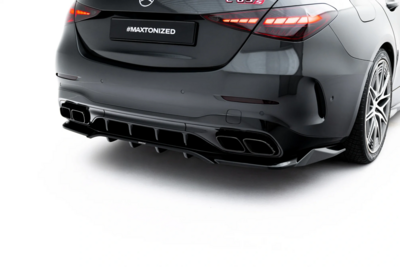 Maxton Design Mercedes AMG C63 Sedan / Estate W206 / S206 Rear Splitter Spoiler Versie 1