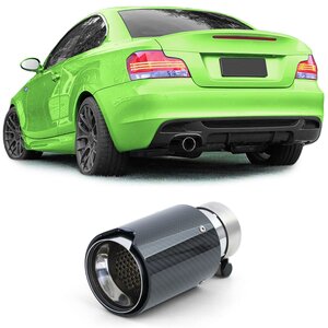 Uitlaatsierstuk Rond Geschikt Voor Bmw 1 Serie E81 E82 E87 E88 Echt Carbon