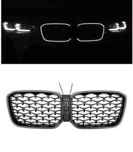 LED Sport Grille voor BMW X3 & X4 G01 G02 LCI (vanaf 2021) Zwart Diamond