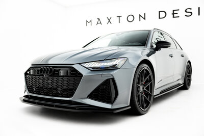 Maxton Design Audi RS6 C8 Voorspoiler Spoiler Splitter Versie 2