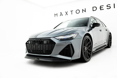 Maxton Design Audi RS6 C8 Voorspoiler Spoiler Splitter Versie 3