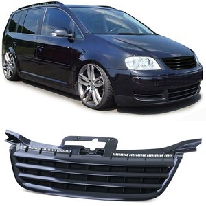 Sport Grill Geschikt Voor Volkswagen Caddy en Touran Zwart Zonder Embleem