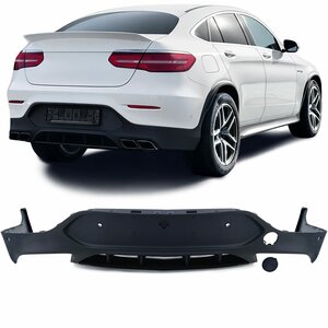 Achterbumper Diffuser Voor Mercedes GLC Coupé C253 AMG Line Zwart