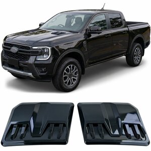 Motorkap Luchtinlaat Look Voor Ford Ranger T9 Vanaf 2022 Glans Zwart