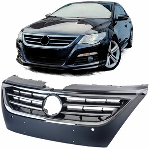 Grill Geschikt Voor Volkswagen Passat CC Zwart Chrome