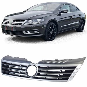Grill Geschikt Voor Volkswagen Passat CC Zwart Chrome 2012 t/m 2017