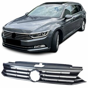 Grill Geschikt Voor Volkswagen Passat B8 Zwart Chrome 2014-2019